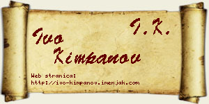Ivo Kimpanov vizit kartica